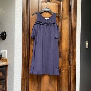 Cotton cold shoulder summer dress